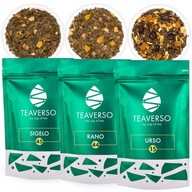 SÚPRAVA ZELENÉHO ČAJU TEAVERSO 3x100g SÚPRAVA ZELENÉHO ČAJU TEAVERSO 3x100g