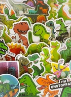 SADA VODEODOLNÝCH NÁLEPEK DINOSAURS MIX 50 ks SADA VODEODOLNÝCH NÁLEPEK DINOSAURS MIX 50 ks