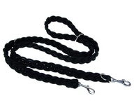 Champion Leash Splietané nastaviteľné lano, čierne Champion Leash Splietané nastaviteľné lano, čierne