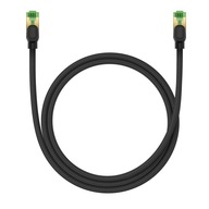 Baseus rýchly RJ45 kat. sieťový kábel. 8 40 Gbps 1 m opletené čierne Baseus rýchly RJ45 kat. sieťový kábel. 8 40 Gbps 1 m opletené čierne