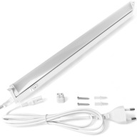PODSKREŇOVÉ OTOČNÉ LED SVETLO 10W 4100K 64cm LAMPA S KÁBLOM 230V, BIELE PODSKREŇOVÉ OTOČNÉ LED SVETLO 10W 4100K 64cm LAMPA S KÁBLOM 230V, BIELE