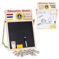 Náučná tabuľa 2v1 magnetické počítadlo krieda ECOTOYS Náučná tabuľa 2v1 magnetické počítadlo krieda ECOTOYS
