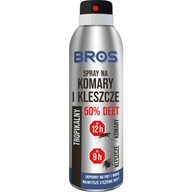 BROS sprej proti komárom a kliešťom 50% DEET, 180ml BROS sprej proti komárom a kliešťom 50% DEET, 180ml