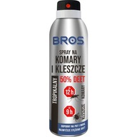 BROS sprej proti komárom a kliešťom 50% DEET, 180ml