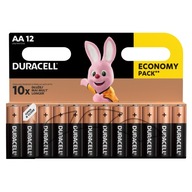 Duracell alkalické batérie typu AA 12 ks