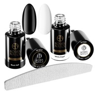 BOSKA NAILS 2x hybridný lak BIELA ČIERNA + ZADARMO BOSKA NAILS 2x hybridný lak BIELA ČIERNA + ZADARMO