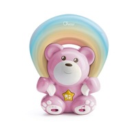 Medvedík Chicco s projektorom Pink Rainbow Sky