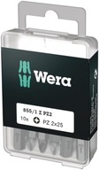Wera krížový bit 1/4" PZ, 2x25 10 ks.