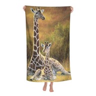 TOWEL Plážový uterák Žirafa z mikrovlákna do bazéna TOWEL Plážový uterák Žirafa z mikrovlákna do bazéna