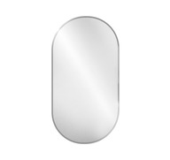 Kúpeľňové zrkadlo oválne so strieborným rámom OLI 60x180