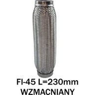 FLEXIBILNÝ KONEKTOR VÝFUKU FI-45 L=230mm VYSTUŽENÝ FLEXIBILNÝ KONEKTOR VÝFUKU FI-45 L=230mm VYSTUŽENÝ