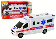 Automatická sanitka Svetlá ambulancie Zvuk Biela Pohon