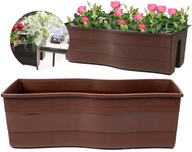 Terasový box na balkón Fala Wave hnedý 58cm Terasový box na balkón Fala Wave hnedý 58cm