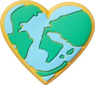 CROCS JIBBITZ CHARMS EARTH HEART PIN CROCS JIBBITZ CHARMS EARTH HEART PIN