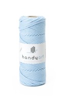 Macrame šnúrka, 3PLY bavlna, baby blue, 5mm, 100m Macrame šnúrka, 3PLY bavlna, baby blue, 5mm, 100m