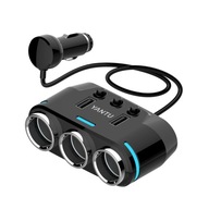 Rozdvojka zásuviek do zapaľovača Autonabíjačka 3 zásuvky 2xUSB 100W Rozdvojka zásuviek do zapaľovača Autonabíjačka 3 zásuvky 2xUSB 100W