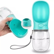 Fľaša na vodu s miskou pre psov/mačky 350 ml Fľaša na vodu s miskou pre psov/mačky 350 ml