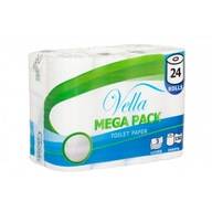 Toaletný papier Vella MEGA PACK, 3 vrstvy, 24 roliek
