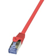 Patchcord LogiLink CQ3064S Cat.6A S/FTP 3m červený Patchcord LogiLink CQ3064S Cat.6A S/FTP 3m červený