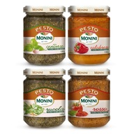 Pesto omáčka Monini 190g Sada 4 kusov s olivovým olejom