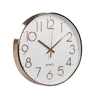 NÁSTENNÉ HODINY MODERNÉ, JEDNODUCHÉ, 30cm, BEZZVUČNÉ, TEKUTÉ, BIELE, RUŽOVÉ ZLATÉ NÁSTENNÉ HODINY MODERNÉ, JEDNODUCHÉ, 30cm, BEZZVUČNÉ, TEKUTÉ, BIELE, RUŽOVÉ ZLATÉ