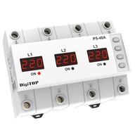 Fázový spínač 3-FÁZOVÝ DiGiTOP PS-40A Fázový spínač 3-FÁZOVÝ DiGiTOP PS-40A