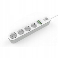 PREDĹŽOVACIA NAPÁJACÍ LIST 2m 4 zásuvky +4xUSB PREDĹŽOVACIA NAPÁJACÍ LIST 2m 4 zásuvky +4xUSB