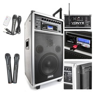 Vonyx ST100 USB BT CD 3x MIC UHF MOBILE reproduktor Vonyx ST100 USB BT CD 3x MIC UHF MOBILE reproduktor