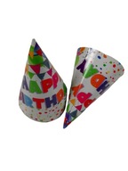 Papierové čiapky HAPPY BIRTHDAY birthday 6 ks