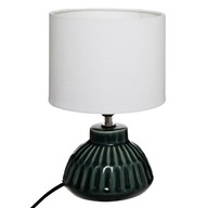 ZELENÁ KERAMICKÁ STOLNÁ NOČNÁ LAMPA + tienidlo ZELENÁ KERAMICKÁ STOLNÁ NOČNÁ LAMPA + tienidlo