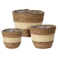 3x Jutový obal na kvetináč BOHO béžový KPL Basket Baskets 3x Jutový obal na kvetináč BOHO béžový KPL Basket Baskets