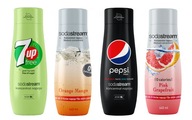 Sirupy BEZ CUKRU SodaStream PEPSI 7UP FRUITS 4x400 Sirupy BEZ CUKRU SodaStream PEPSI 7UP FRUITS 4x400