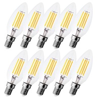 10 x E14 vláknová LED žiarovka 4W Edison C35 NEUTRÁLNA SVIEČKA 10 x E14 vláknová LED žiarovka 4W Edison C35 NEUTRÁLNA SVIEČKA