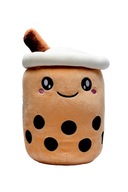 Cuddly Mascot Vankúš Plyšový Bubble Tea, čokoládovo hnedý