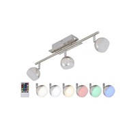 Nastaviteľné svietidlo 3x RGB LED s diaľkovým ovládaním 16 farieb Nastaviteľné svietidlo 3x RGB LED s diaľkovým ovládaním 16 farieb