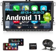 RÁDIO ANDROID 9'' PRE VW TIGUAN TOURAN CADDY T5 T6