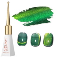 Metalický hybridný lak na mačacie oko 10 ml zelený 6 Metalický hybridný lak na mačacie oko 10 ml zelený 6