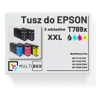 5x NOVÝ atrament T789 XXL pre EPSON WorkForce Pro WF-5620DWF WF-5690 DWF 5x NOVÝ atrament T789 XXL pre EPSON WorkForce Pro WF-5620DWF WF-5690 DWF