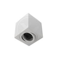 Prisadené svietidlo GU10 štvorcové 80x80x84 pohyb. biely Prisadené svietidlo GU10 štvorcové 80x80x84 pohyb. biely