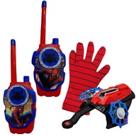 SPIDERMAN 4v1 SÚPRAVA WALKIE TALKIE GLOVE WEB LAUNCHER ARROW SPIDER SPIDERMAN 4v1 SÚPRAVA WALKIE TALKIE GLOVE WEB LAUNCHER ARROW SPIDER