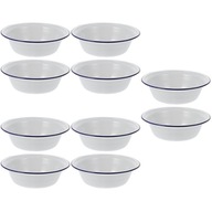 5x Enamel Dinner Set Enamelware