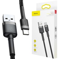 Baseus USB 2.0 kábel USB-C Type-C opletený 3A 50cm Baseus USB 2.0 kábel USB-C Type-C opletený 3A 50cm
