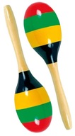 Farebné drevené nástroje maracas pre deti Sada 2 ks bino Farebné drevené nástroje maracas pre deti Sada 2 ks bino