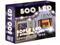 ICILS 500 LED VONKAJŠIA ZÁPONA + BLESK Studená biela girlanda snehuliaka ICILS 500 LED VONKAJŠIA ZÁPONA + BLESK Studená biela girlanda snehuliaka
