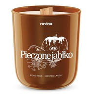 Vonná sviečka so sójou pečené jablko v skle Vonná sviečka so sójou pečené jablko v skle