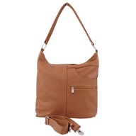 Dámska kabelka, prírodná koža, hnedá taška