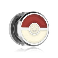 Ozdobný pokeballový tunel do uší pokémon 16 mm Ozdobný pokeballový tunel do uší pokémon 16 mm