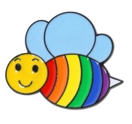 Odznak PRIDE LGBT včely