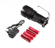 SVETLO VYHĽADÁVANIA 4X 18650 NABÍJAČNÁ LED T6 XML SVETLO VYHĽADÁVANIA 4X 18650 NABÍJAČNÁ LED T6 XML