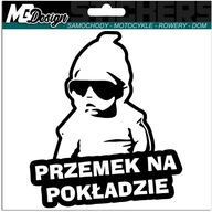 Nálepka PRZEMEK DO AUTA do auta 18x13 farba Nálepka PRZEMEK DO AUTA do auta 18x13 farba